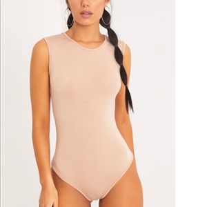 Pretty little thing bodysuit in nude